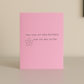 Postkarte "mit allem rechnen"