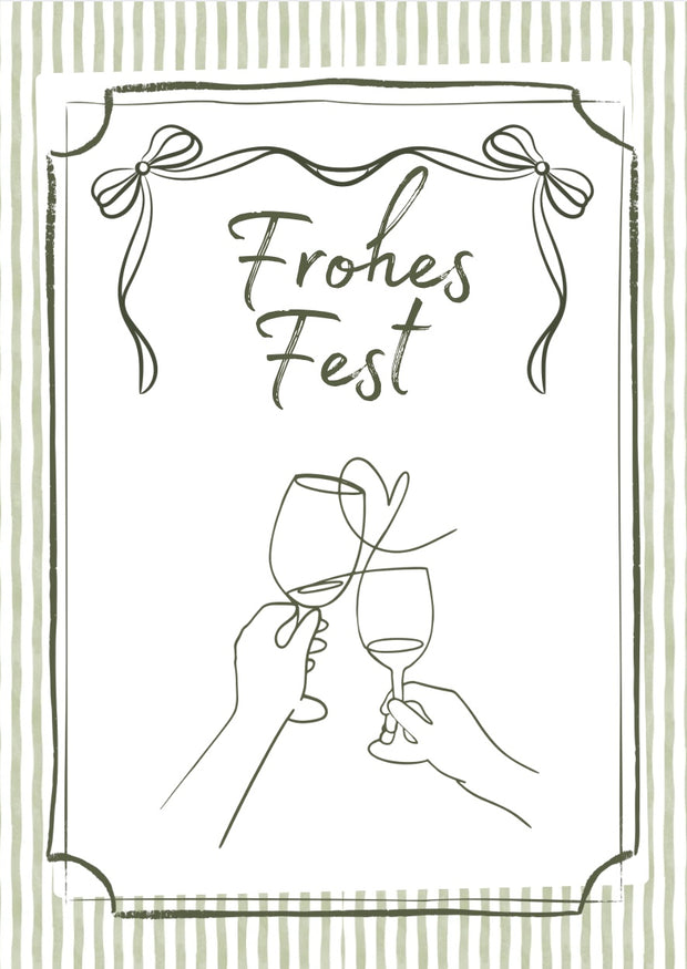 Postkarte "frohes Fest"