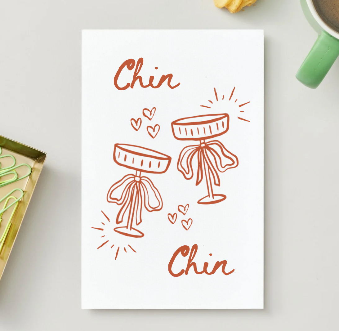 Postkarte "Chin Chin"
