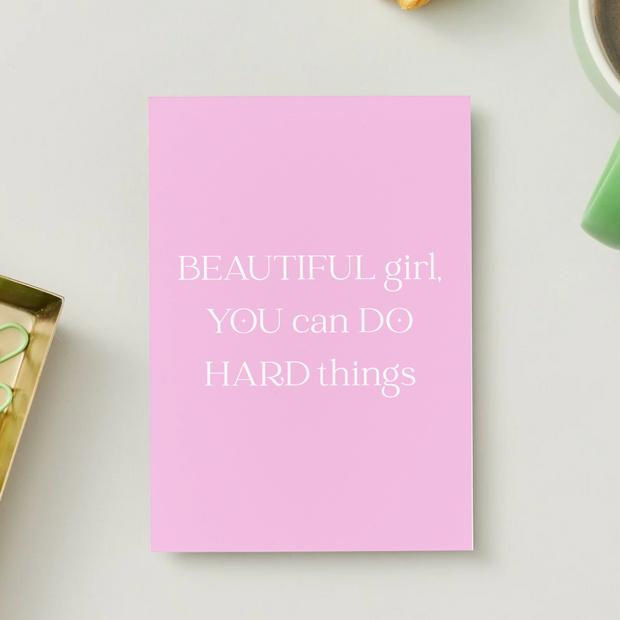 Postkarte "Beautiful girl"