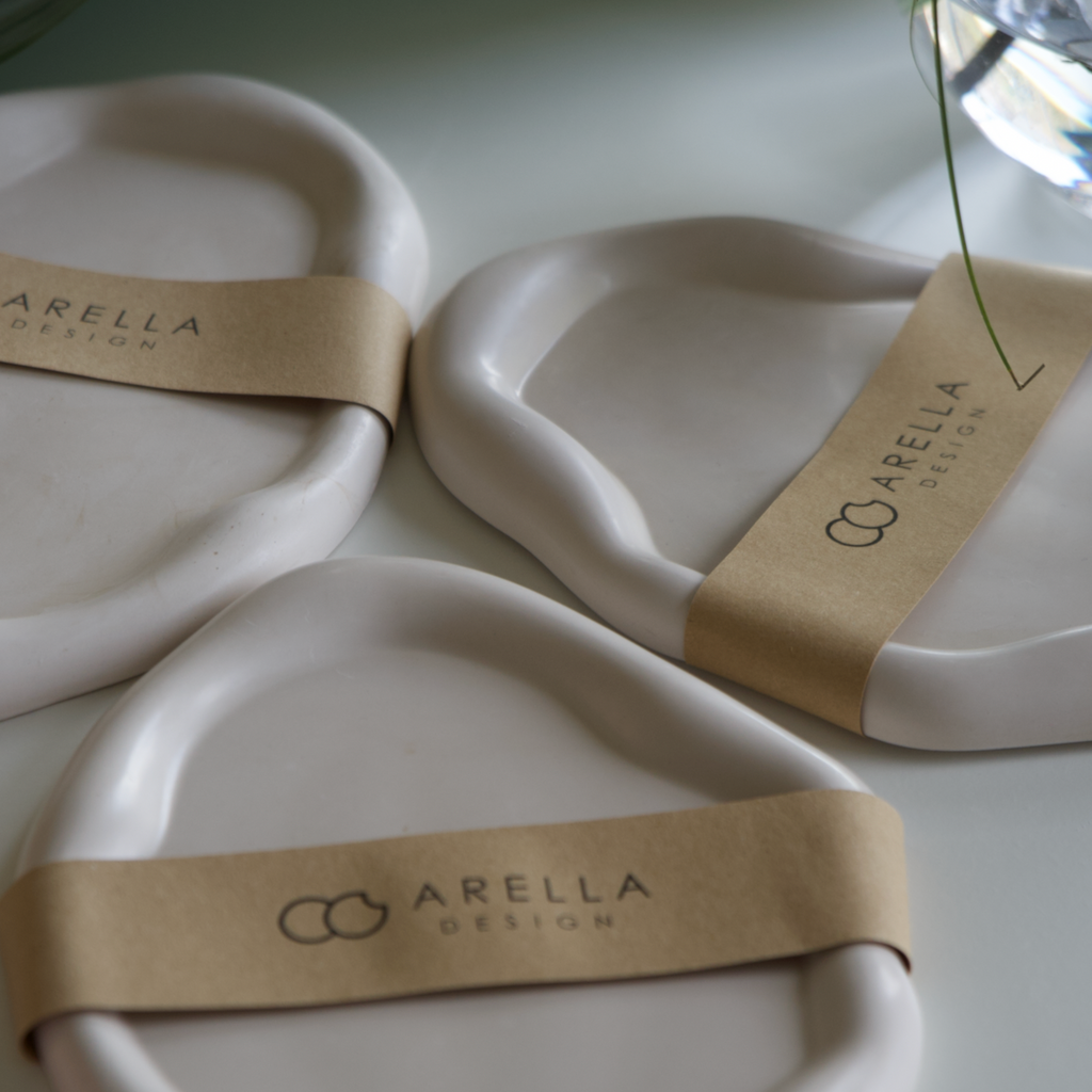 hangefertigtes Tablett "Cloud"