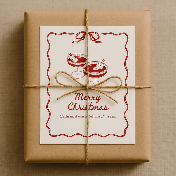 Postkarte "Merry christmas - Most wonderful time"