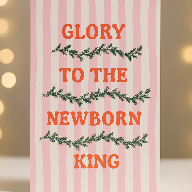 Postkarte "Glory to the newborn king"