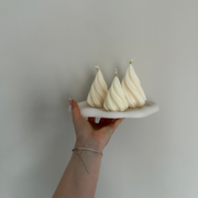 "Swirl" Tannenbaum Kerze