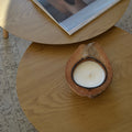 Kerze Kokosnuss Schale mit Sojawachs