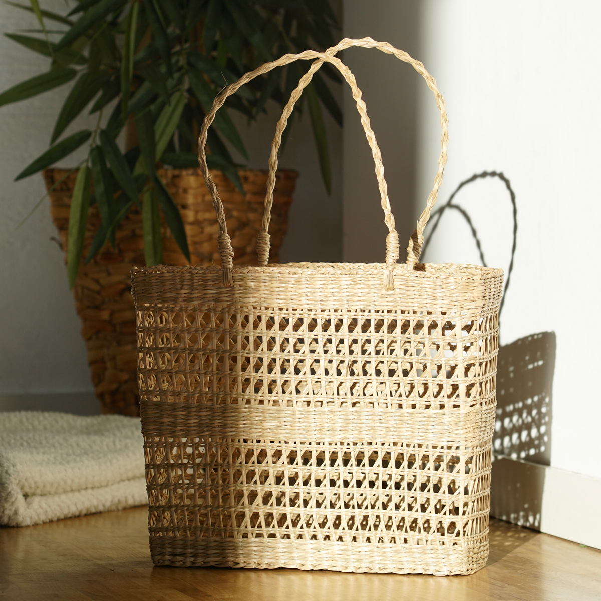 Natsumi Einkaufstasche Seegras – Arella Design